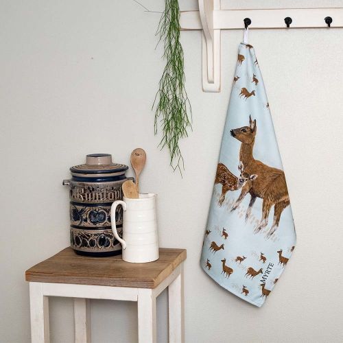 Deer Tea Towel by Myrte